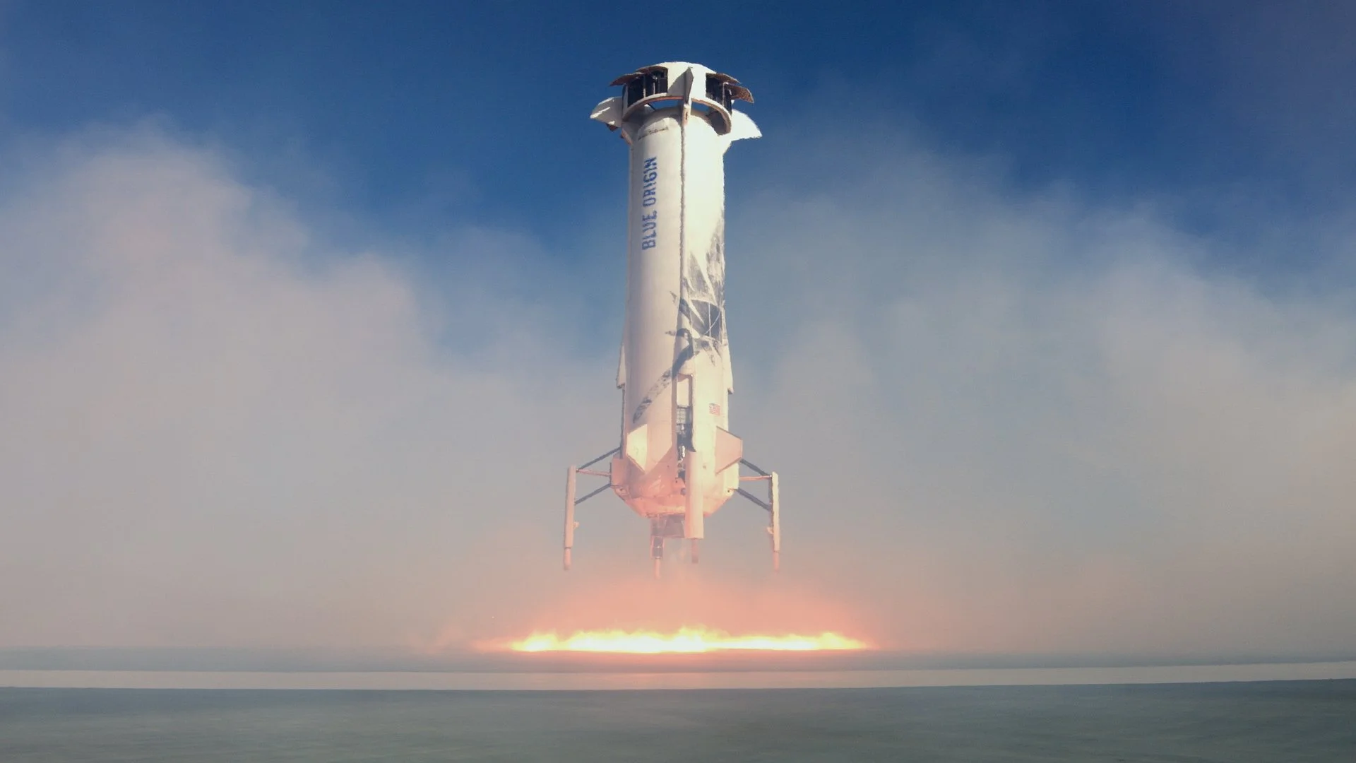 Blue Origin New Shepard booster landing